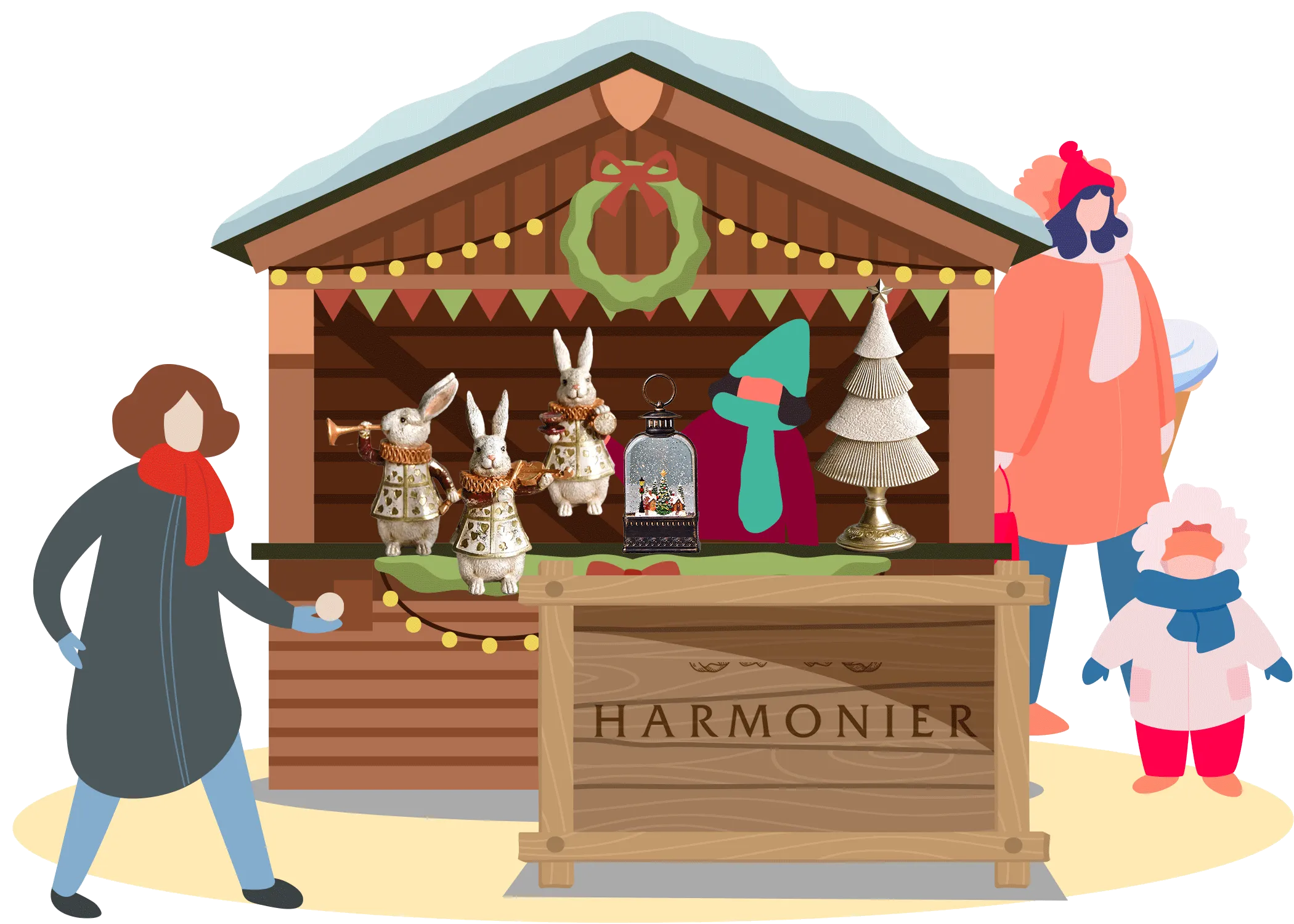 クリスマスマーケットの画像