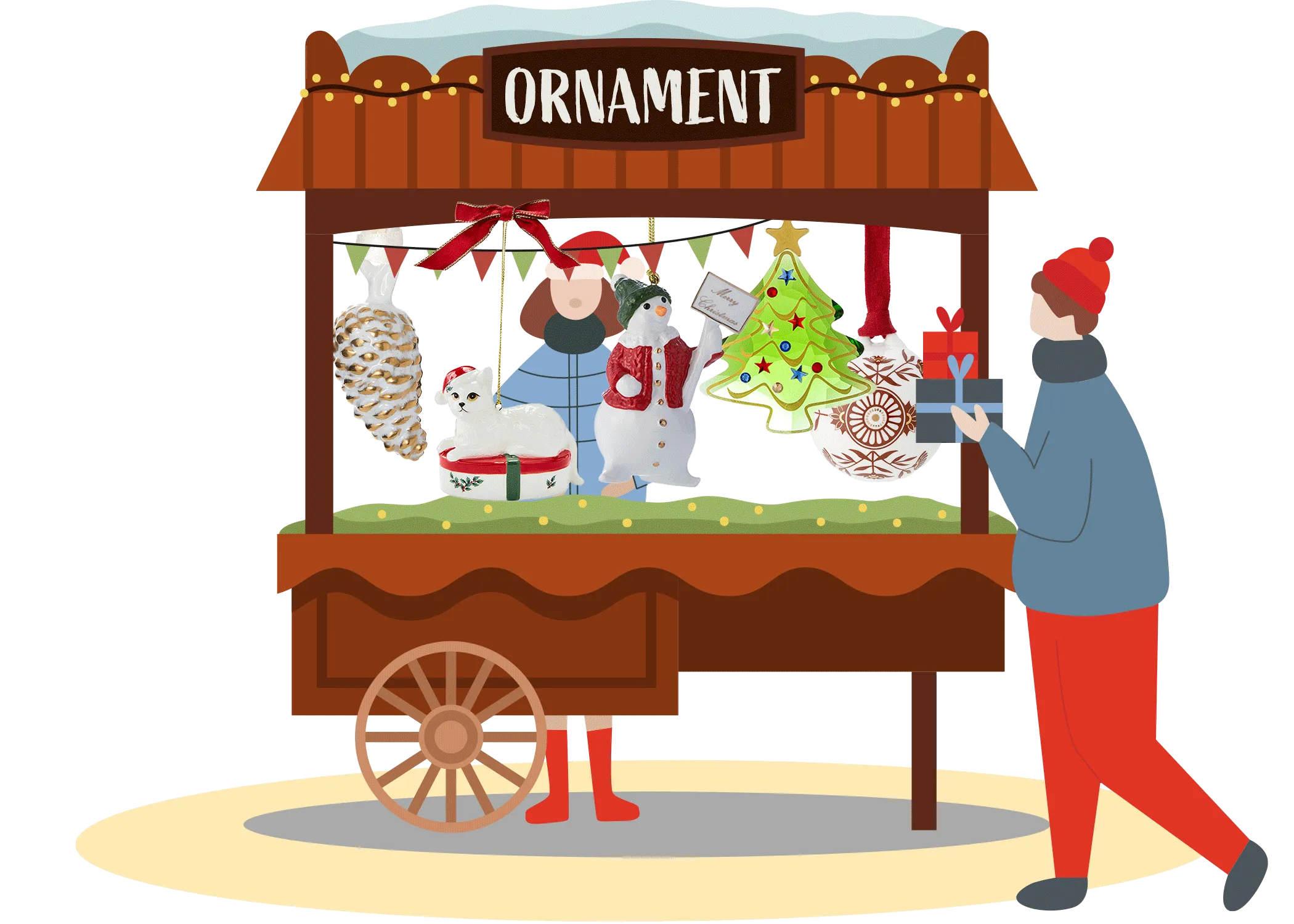 クリスマスマーケットの画像