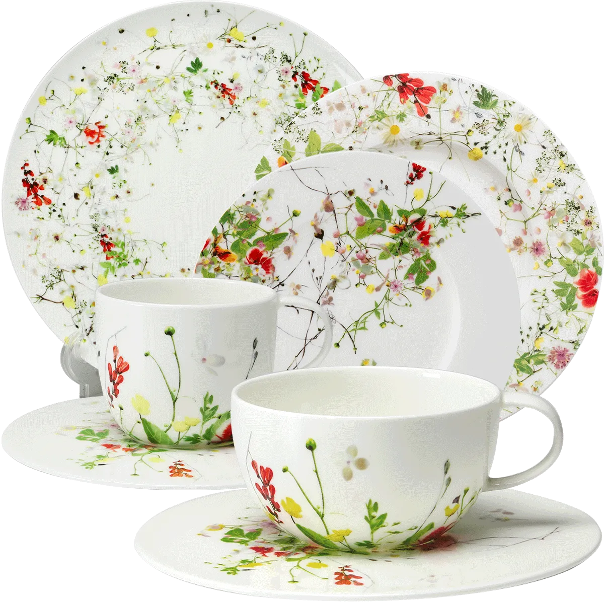 春のテーブルコーディネートの画像