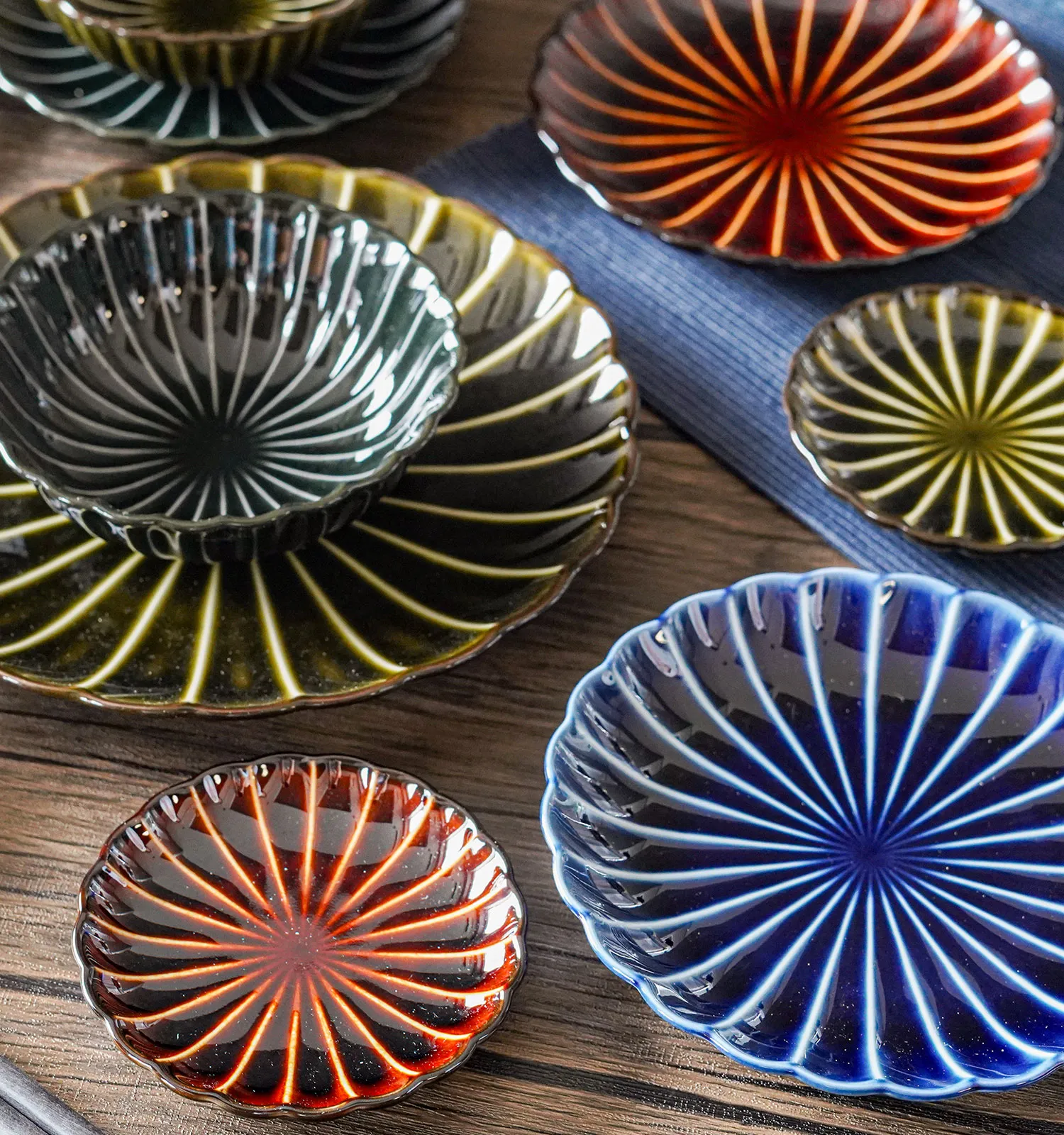 ぎやまん陶 テーブルセット