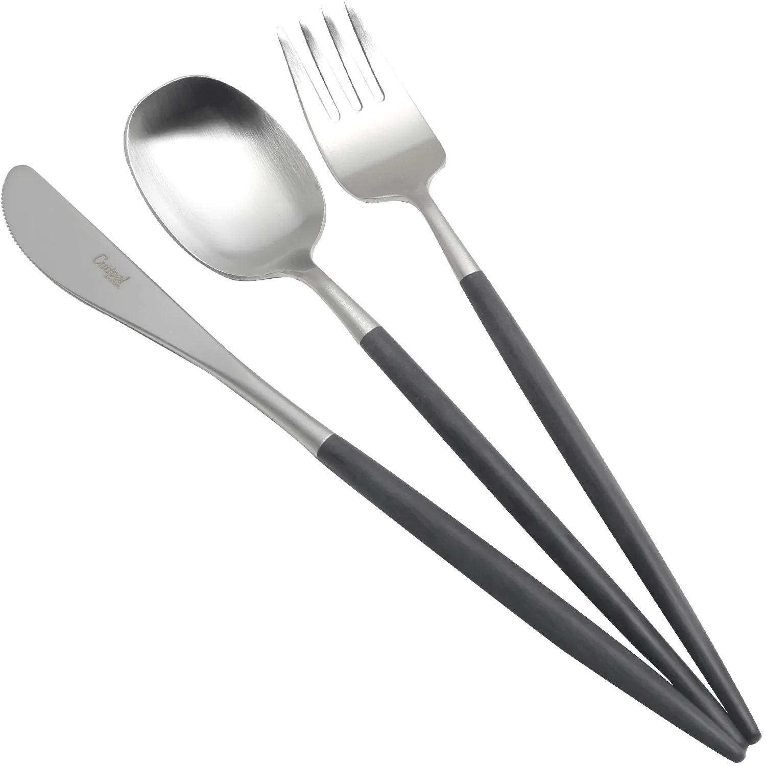 クチポール ナウ ブラック／シルバー デザート3点セットの画像