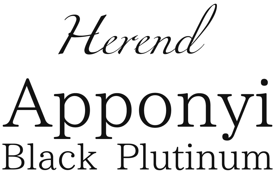 Herend Apponyi Black Plutinum