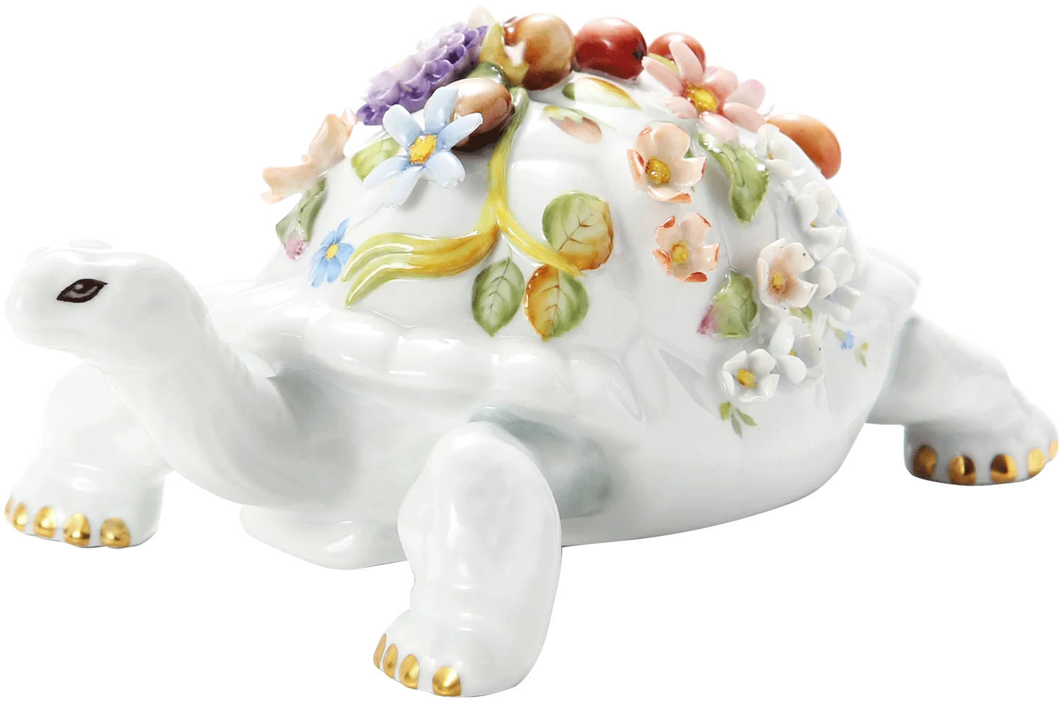 ヘレンド CD 陸亀 フラワー 22cm 15972-0-66 世界限定2015点