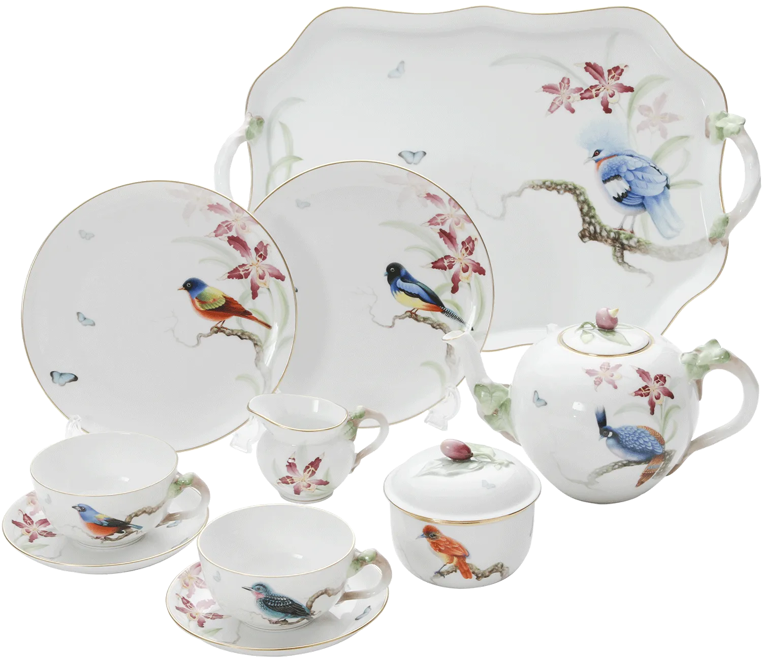 ヘレンド (HEREND) Amazonie SP1023 ティーセット LE 100 世界限定生産100点