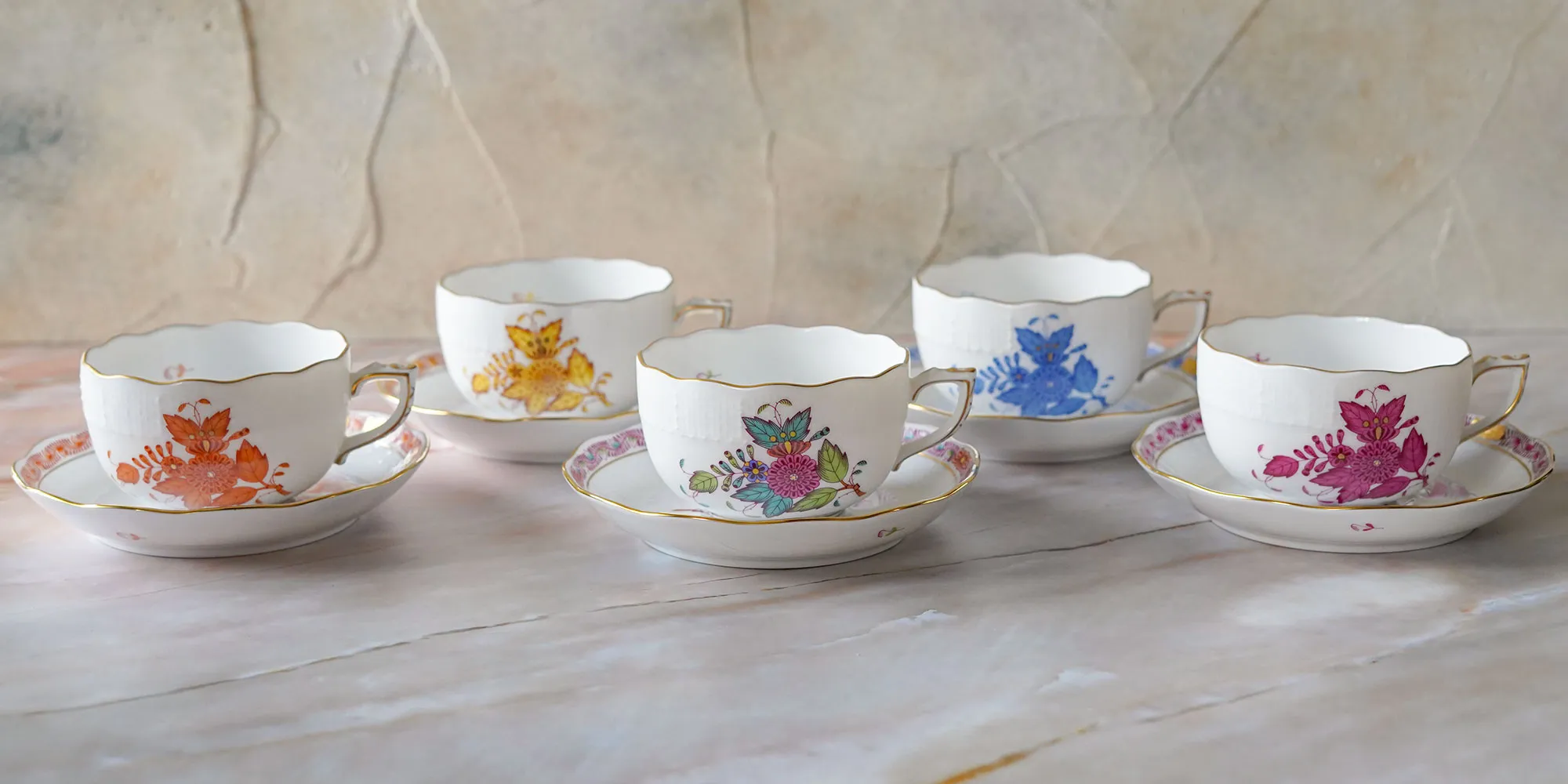 ヘレンドティーカップコレクション画像