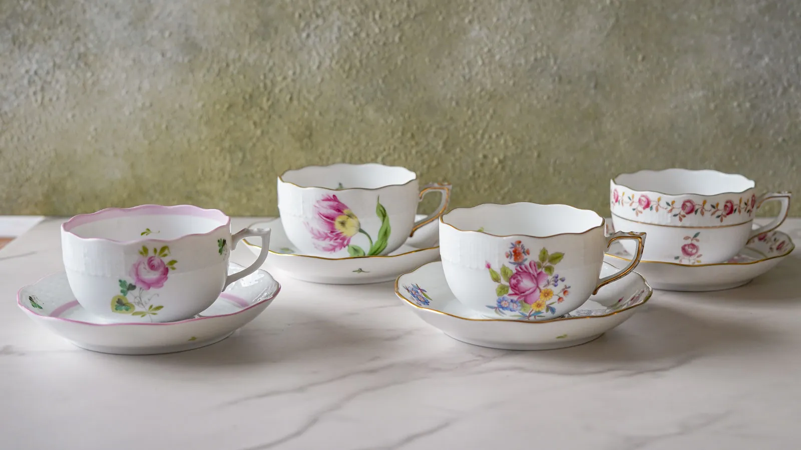 ヘレンドティーカップコレクション画像