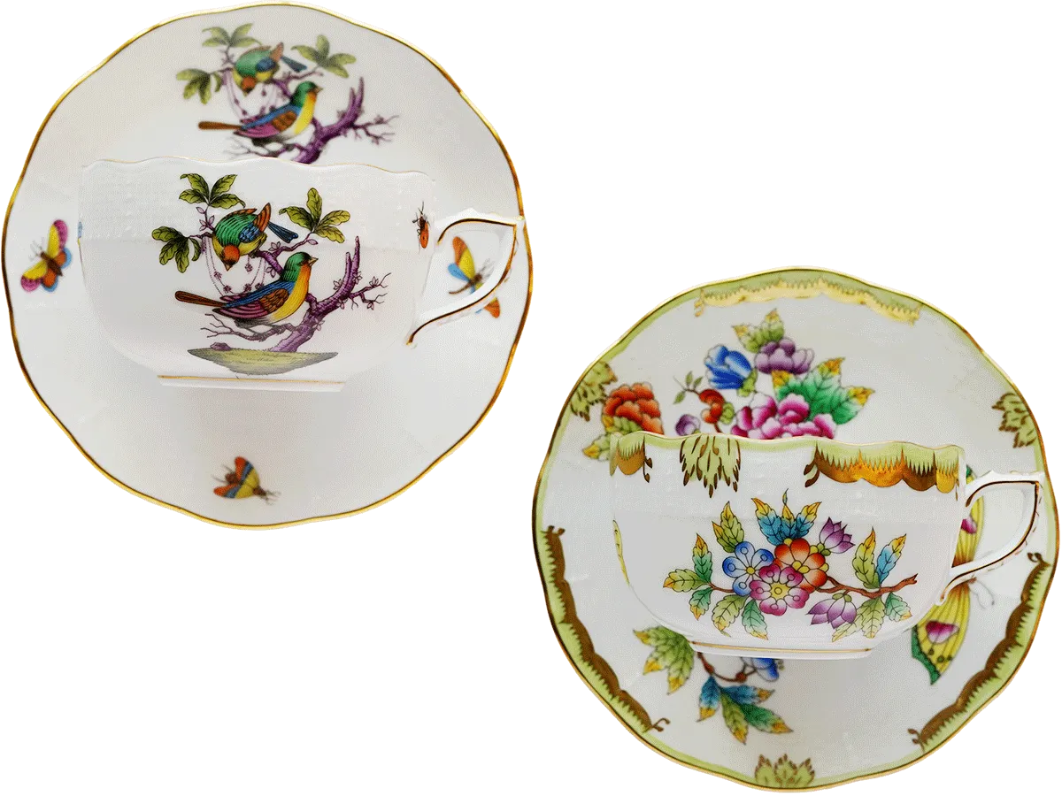 ハンガリーの名窯ヘレンド ～様々な絵柄のティーカップ 花・鳥