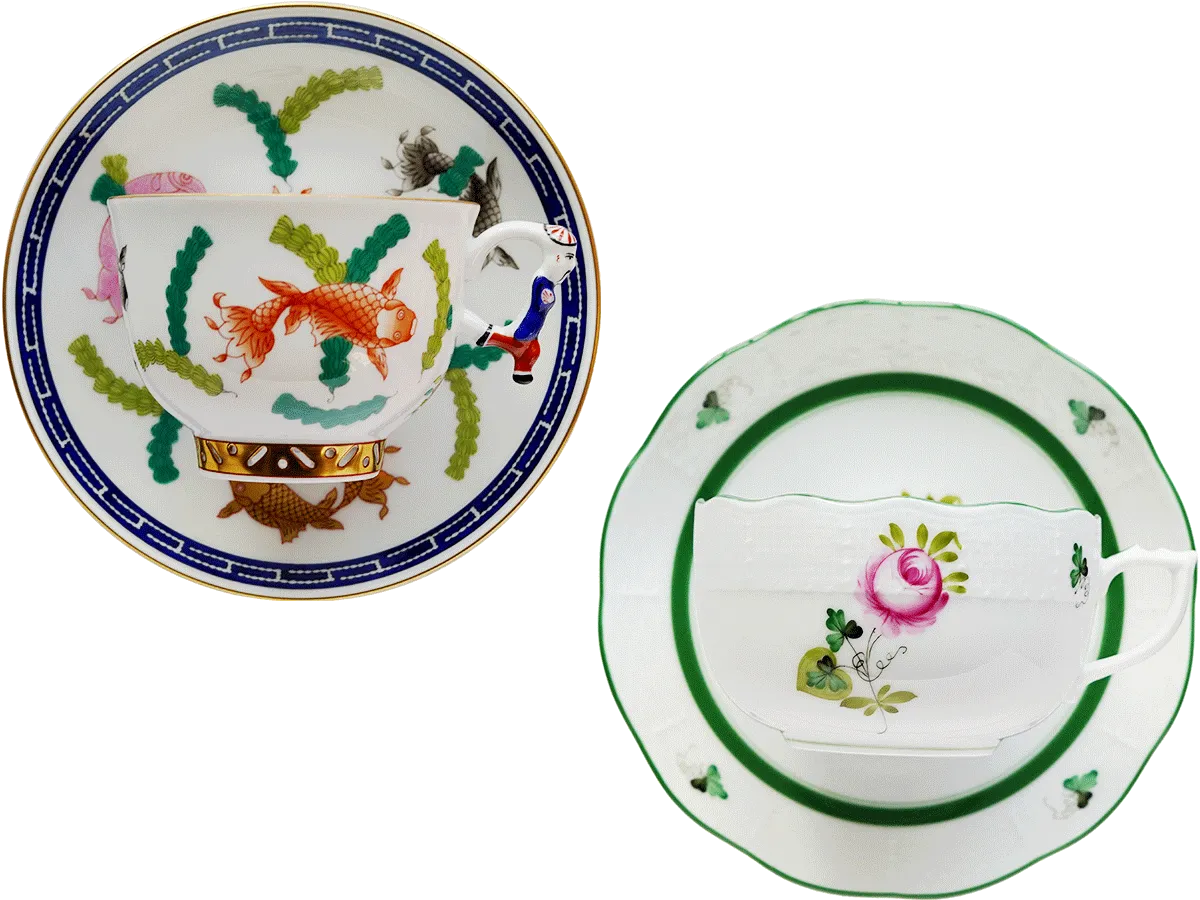 ヘレンドティーカップコレクション画像