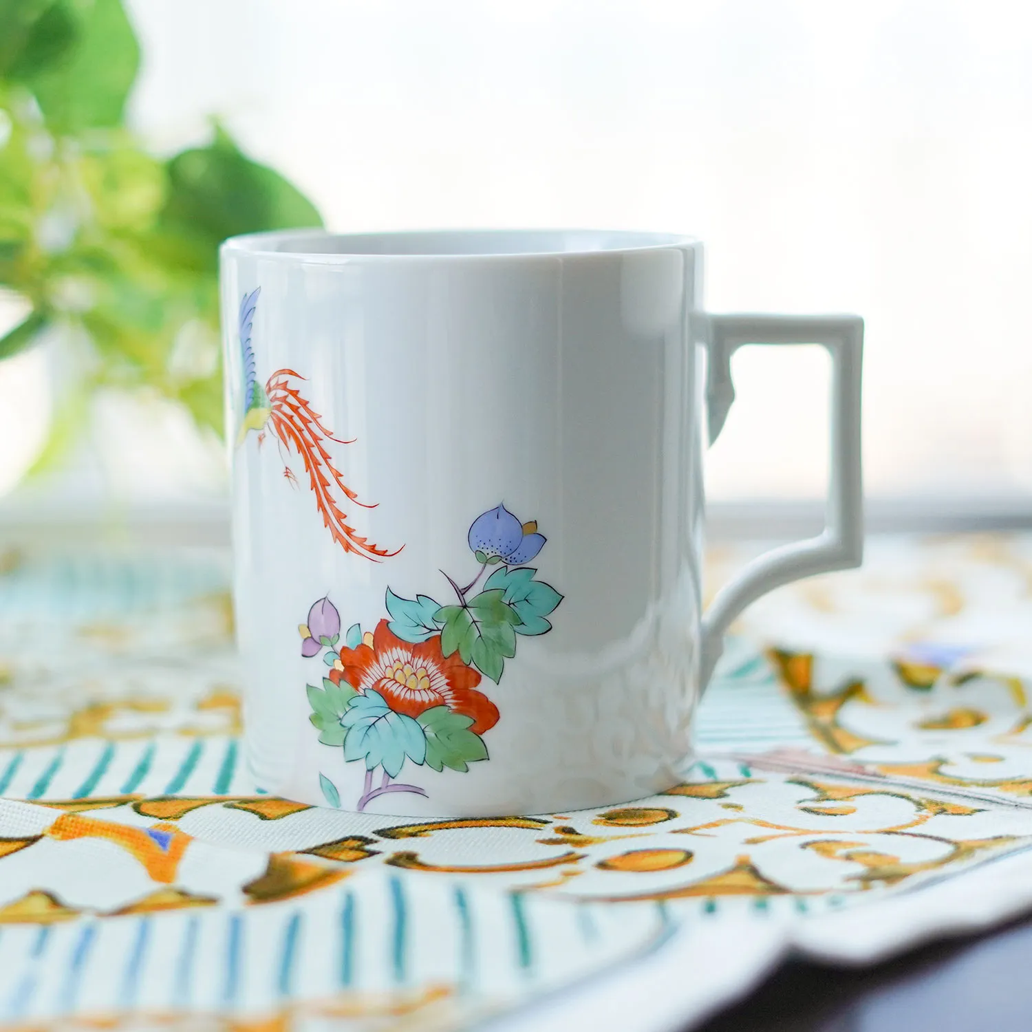 マイセン（Meissen） シノワズリバードマグカップ 240ml 高さ9cm 968501