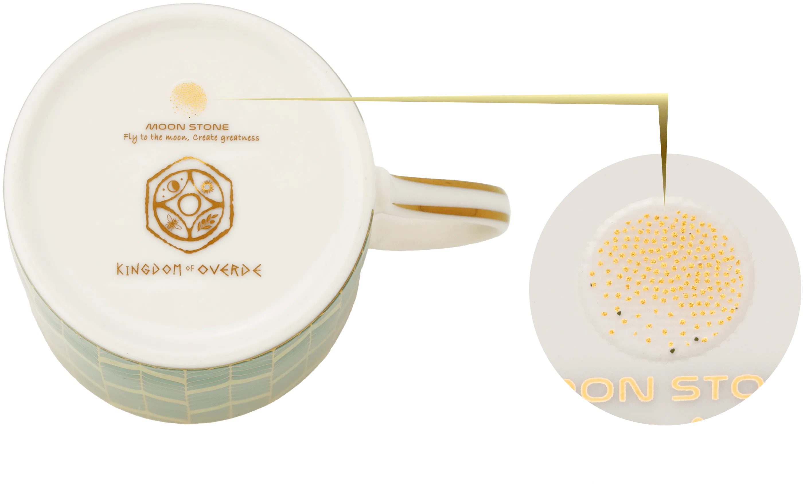 月の石のパウダー封入部分の画像