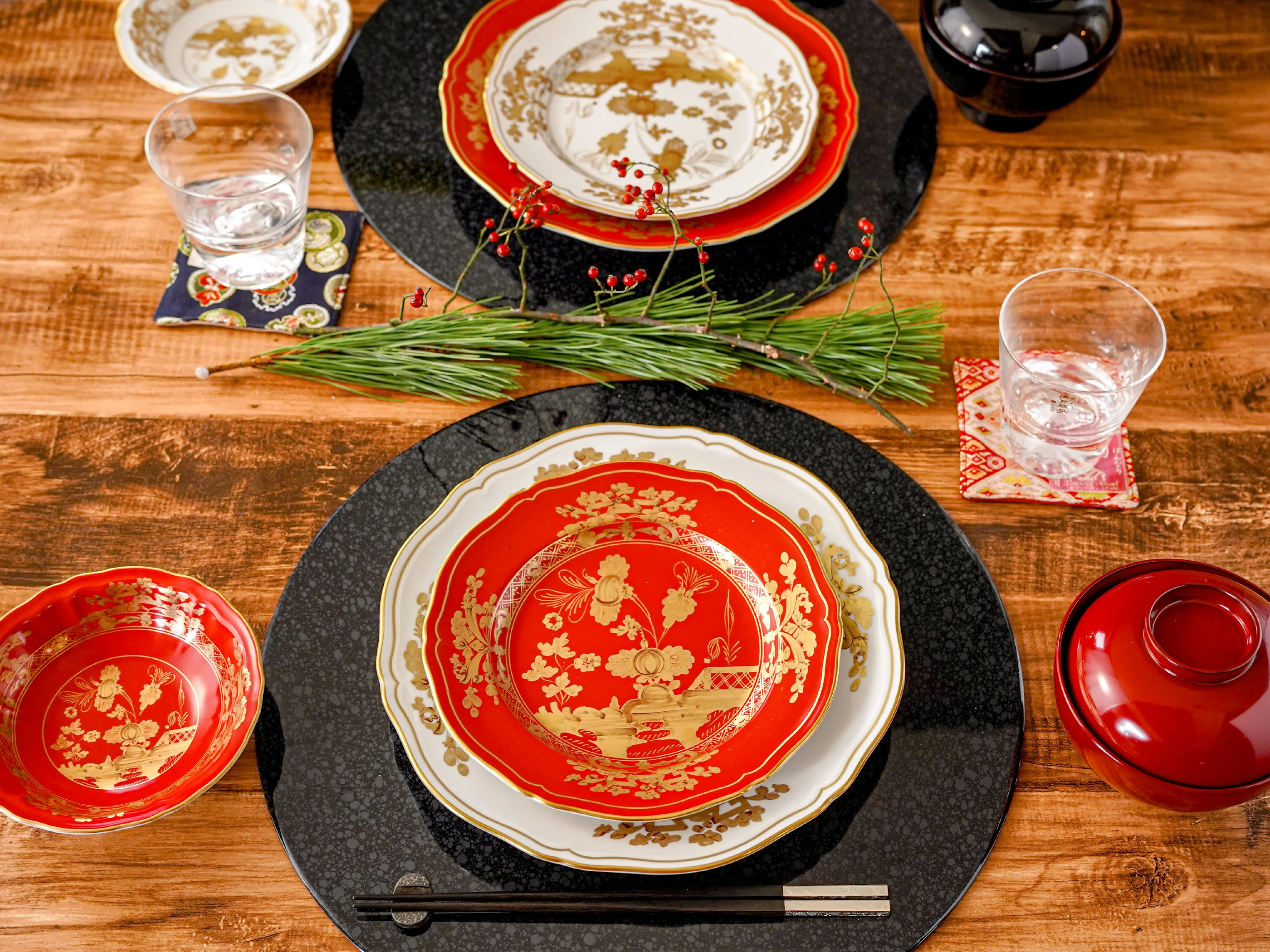 オリエンテイタリアーノのお正月コーディネートの画像