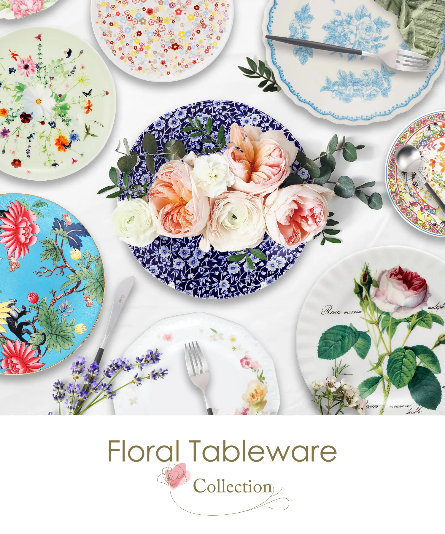 ローズコレクション ～美しいバラ柄の洋食器 世界の薔薇～ | ブランド