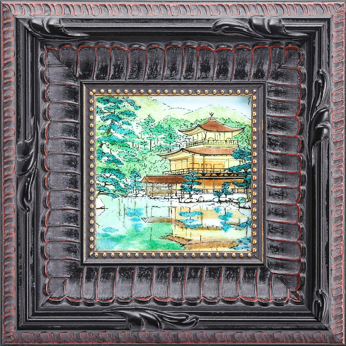 京七宝額 金閣寺の画像