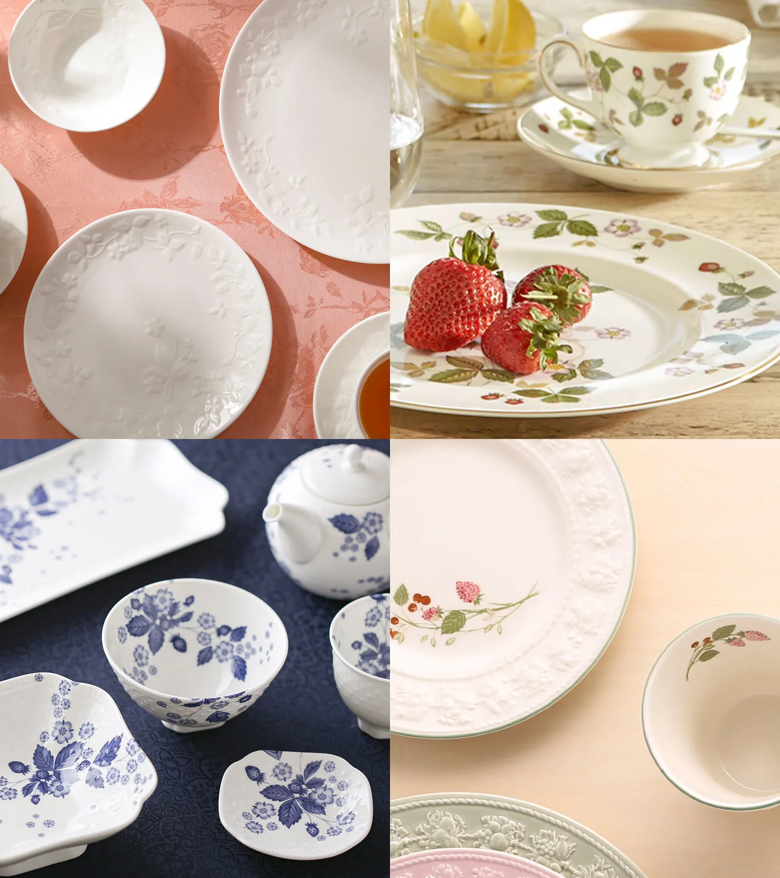 いちご柄食器画像