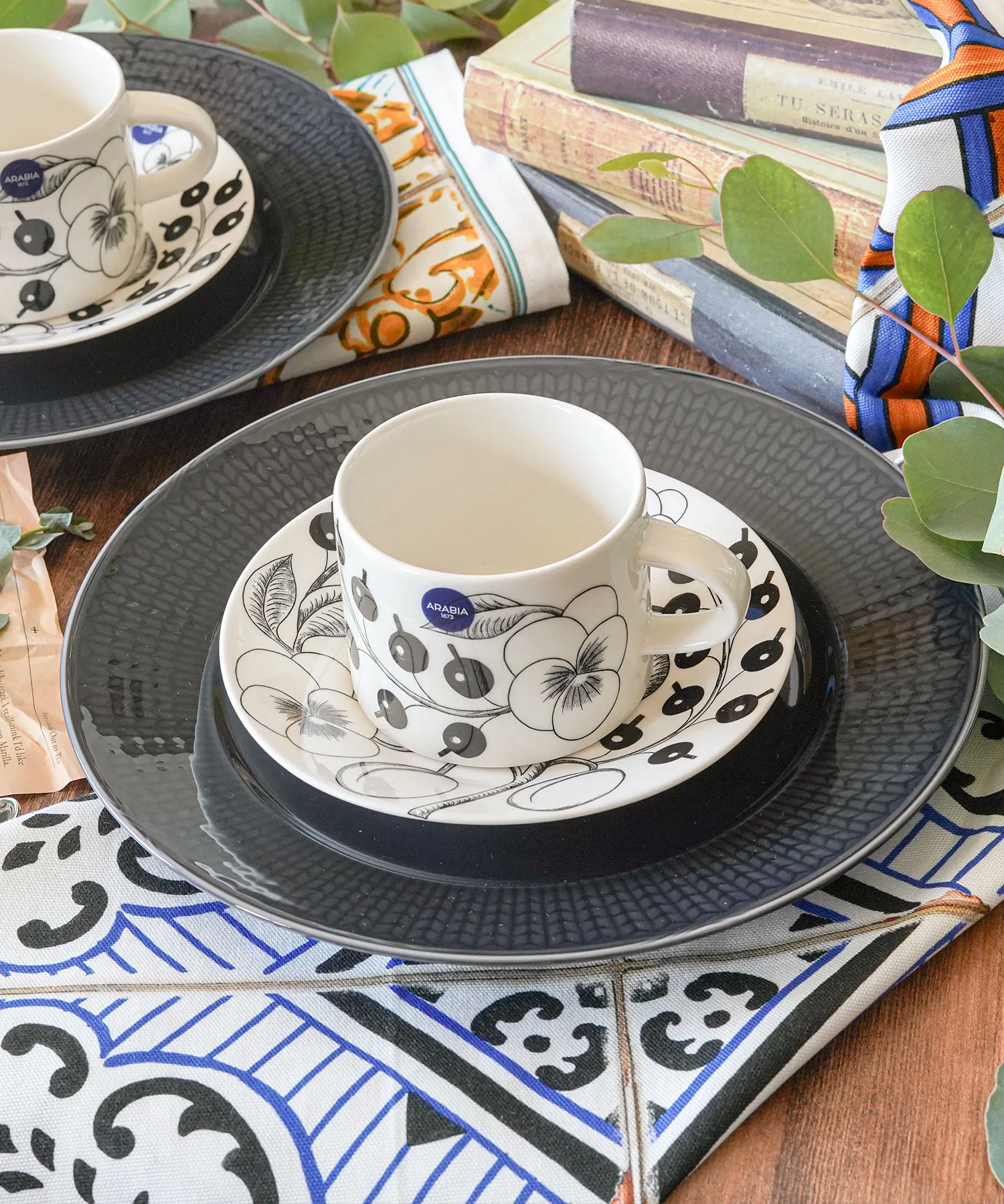 テシトゥーラ トスカーナ テレリーエ ナプキン 46×46cm 4枚セット エオリア 100%コットン ポーチ付