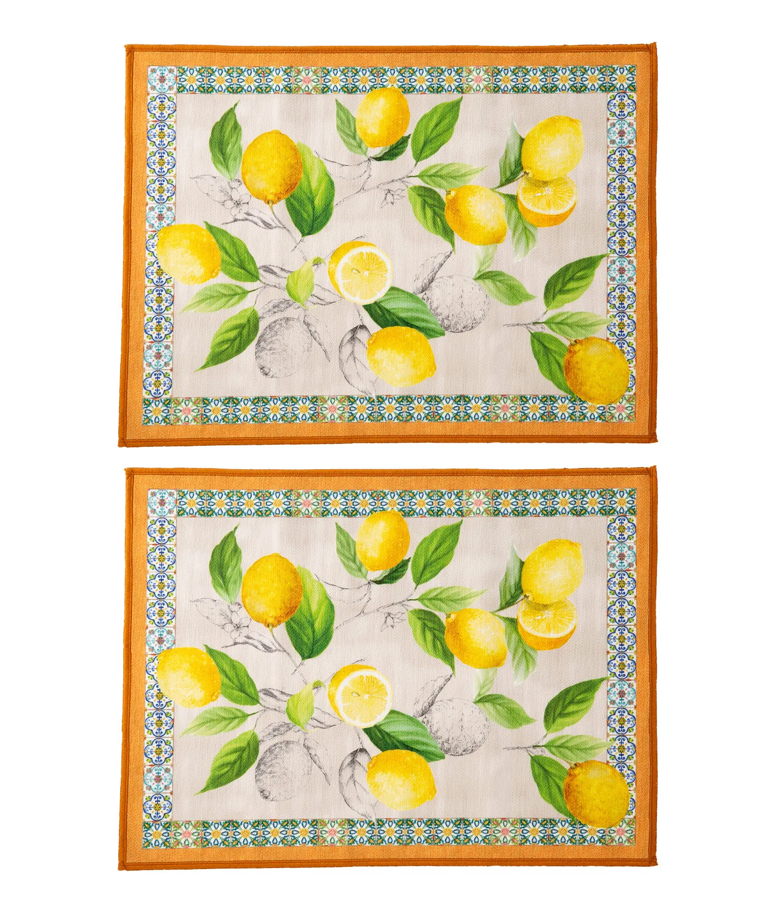 テシトゥーラ トスカーナ テレリーエ プレースマット 50×37cm 2枚セット チェターラ ポリエステル ポーチ付