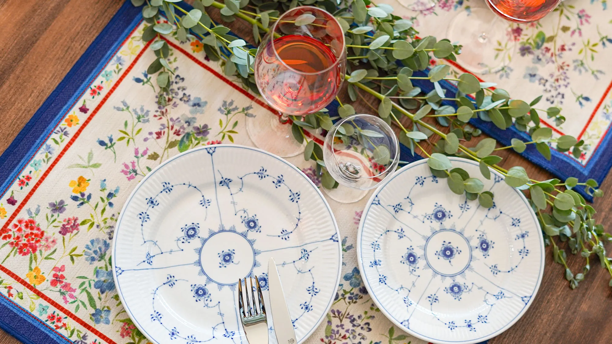 テシトゥーラ トスカーナ テレリーエ プレースマット 50×37cm 2枚セット プリムラ ポリエステル ポーチ付