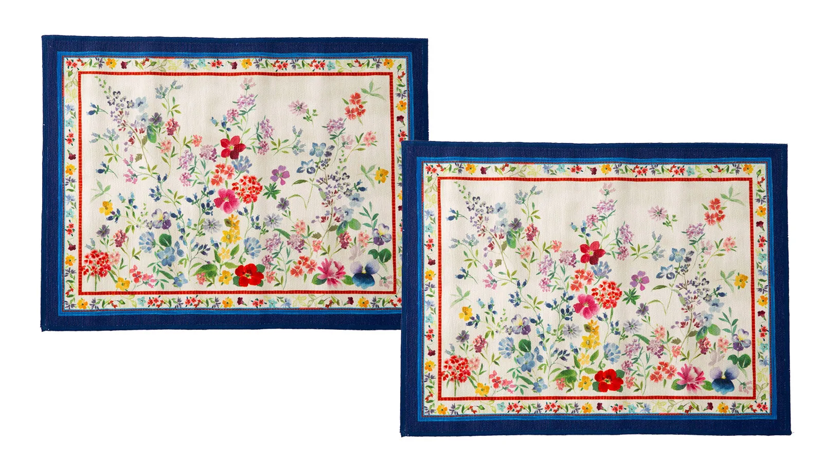 テシトゥーラ トスカーナ テレリーエ プレースマット 50×37cm 2枚セット プリムラ ポリエステル ポーチ付