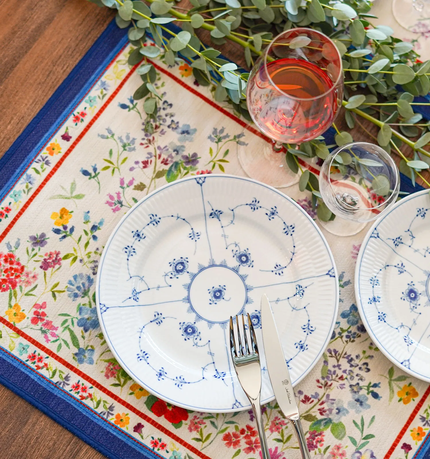 テシトゥーラ トスカーナ テレリーエ プレースマット 50×37cm 2枚セット プリムラ ポリエステル ポーチ付