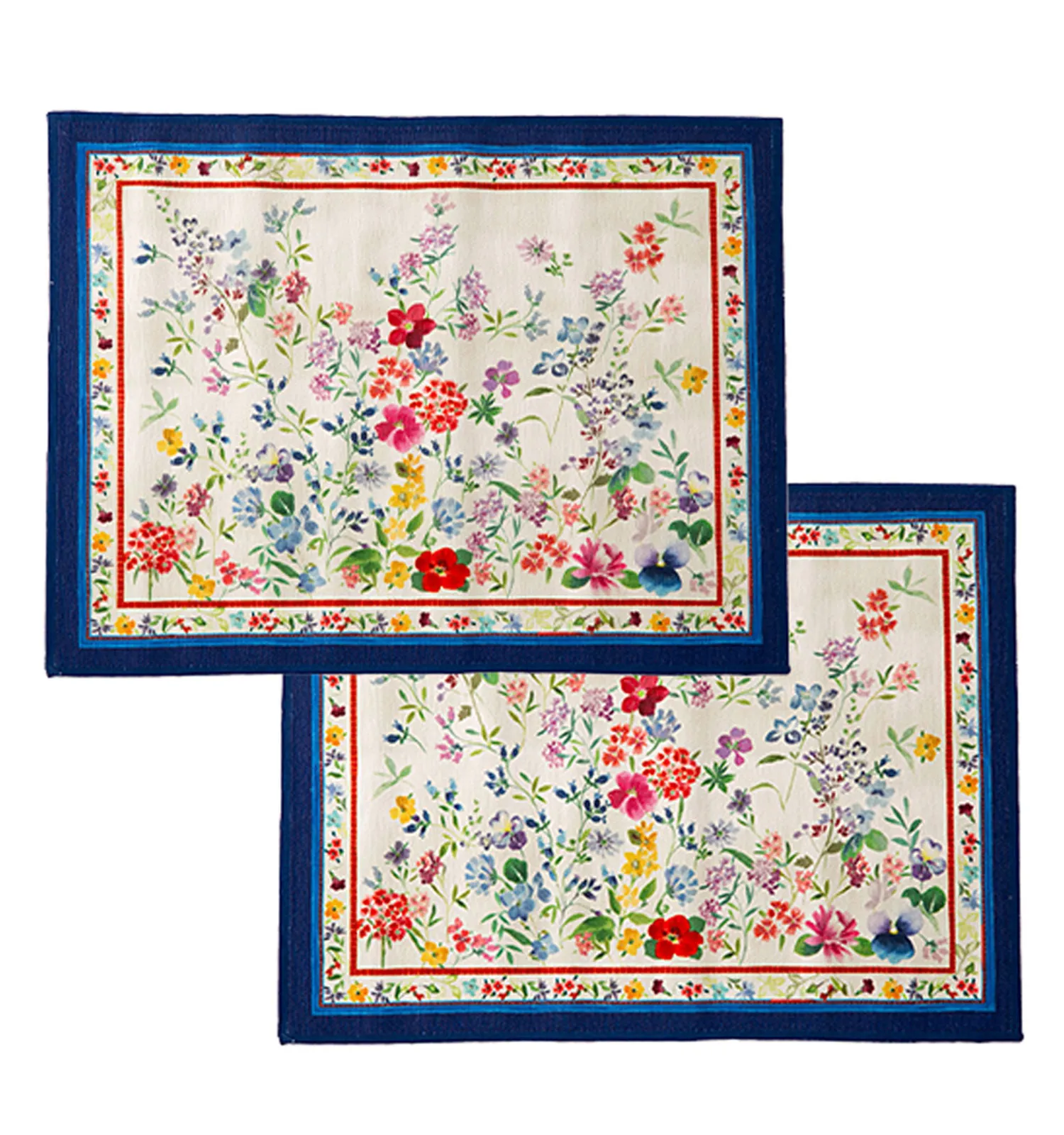 テシトゥーラ トスカーナ テレリーエ プレースマット 50×37cm 2枚セット プリムラ ポリエステル ポーチ付