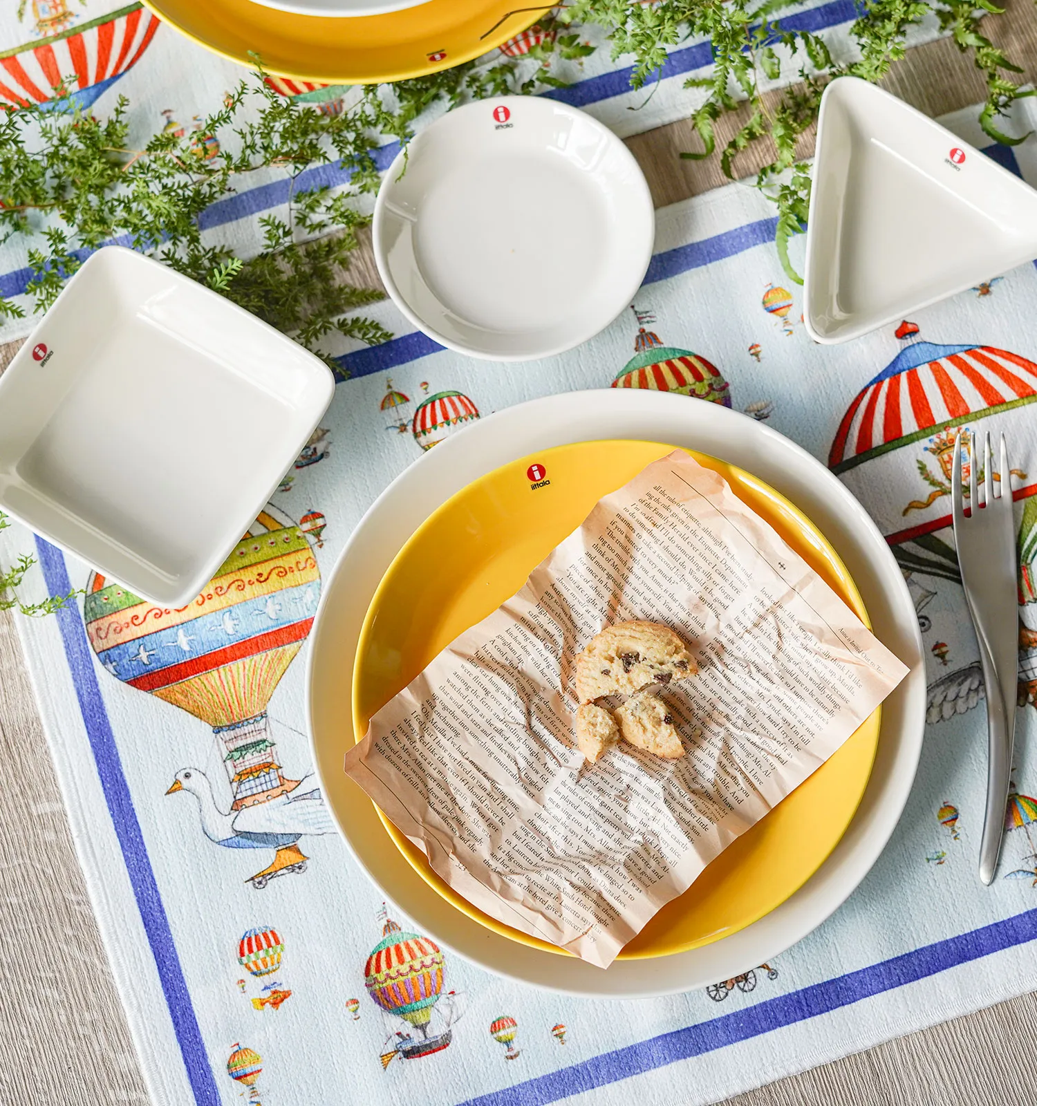 テシトゥーラ トスカーナ テレリーエ プレースマット 50×37cm 2枚セット フライバイ ポリエステル ポーチ付