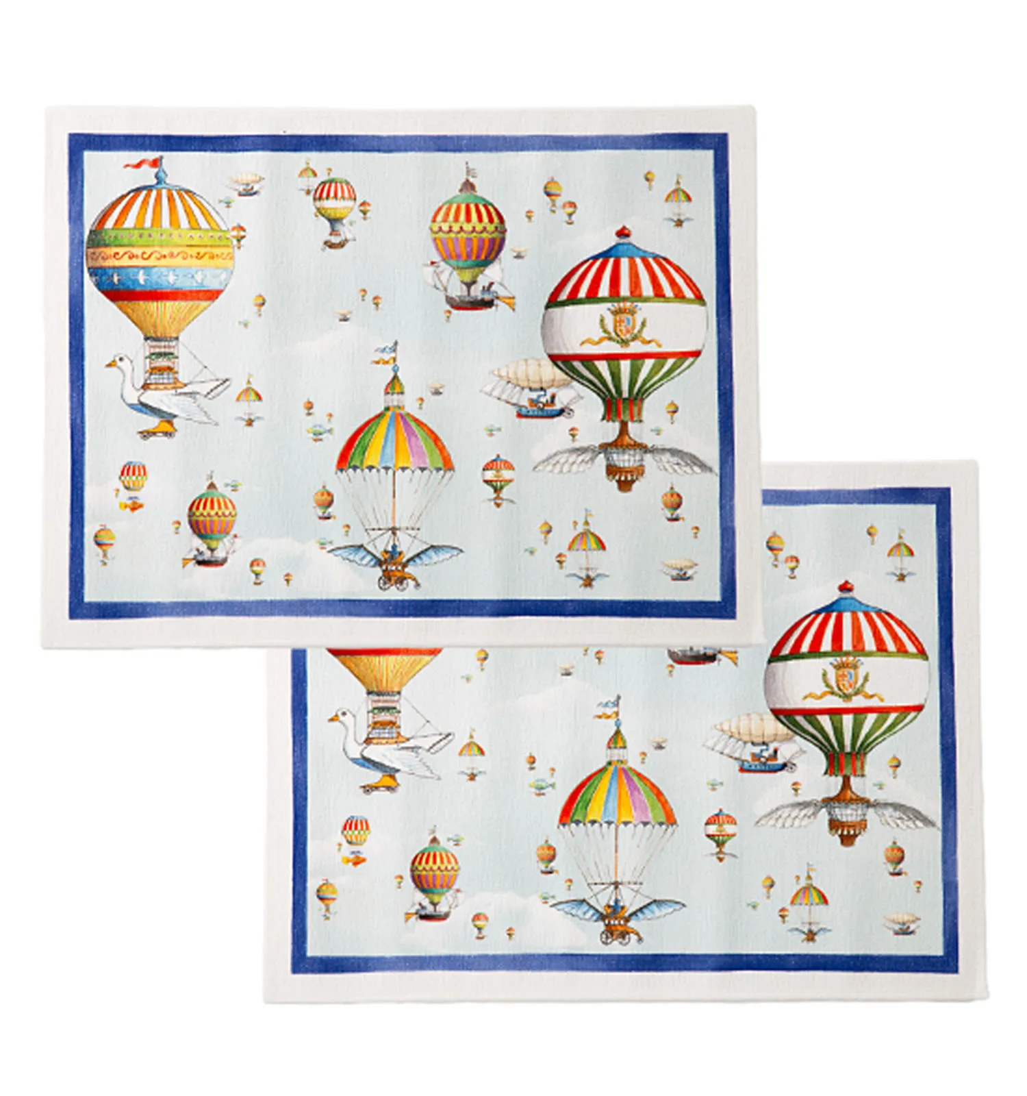 テシトゥーラ トスカーナ テレリーエ プレースマット 50×37cm 2枚セット フライバイ ポリエステル ポーチ付