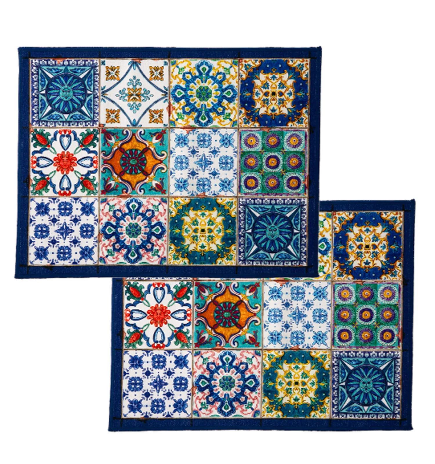 テシトゥーラ トスカーナ テレリーエ プレースマット 50×37cm 2枚セット カマストラ ポリエステル ポーチ付