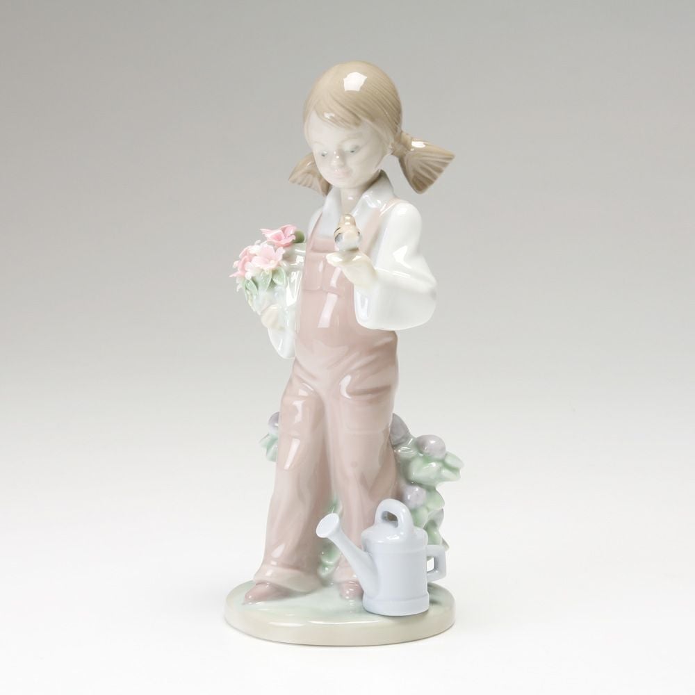 リヤドロ 小鳥と話す少女 05217