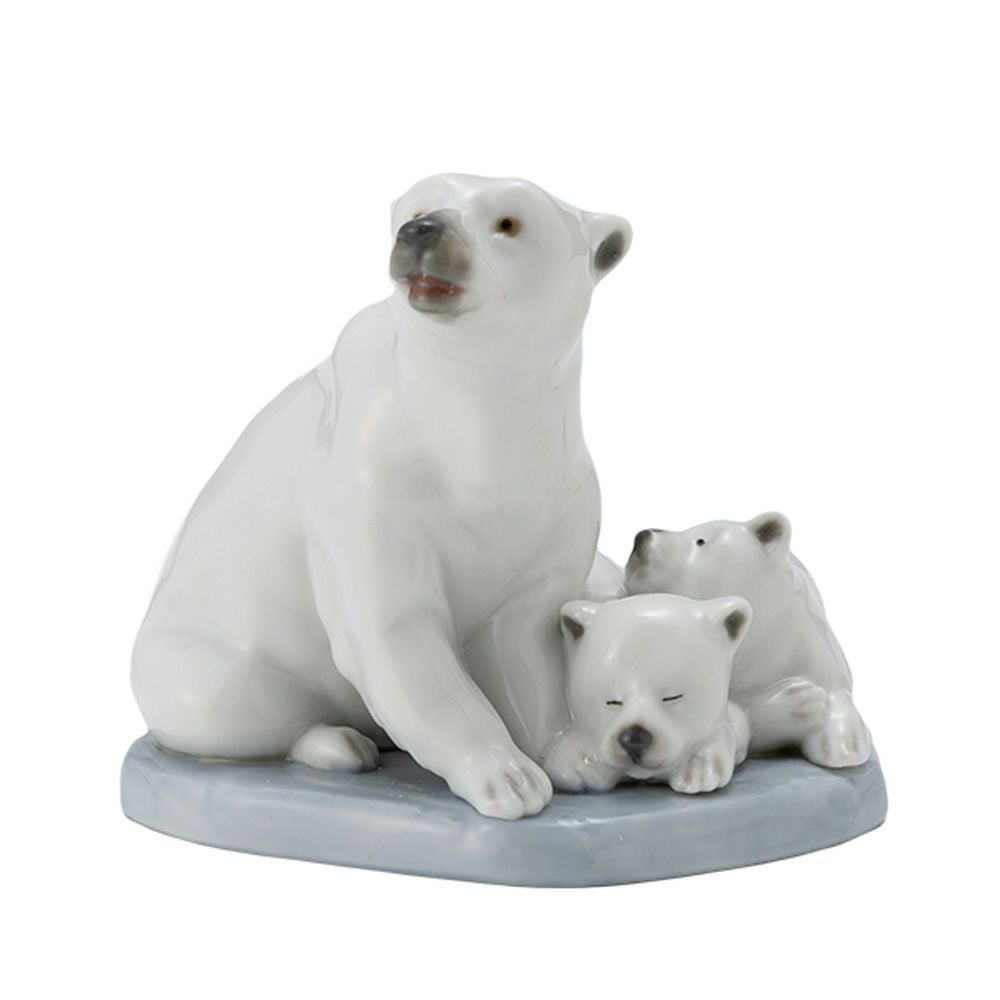 リヤドロ　シロクマ リヤドロ Polar Bear miniature 白くまの親子 5434 ミュージアム
