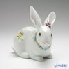 リヤドロ 花飾りの白ウサギ2 06098