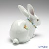 リヤドロ 花飾りの白ウサギ2 06098