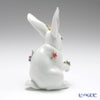 リヤドロ 花飾りの白ウサギ4 06100