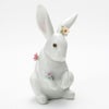 リヤドロ 花飾りの白ウサギ4 06100