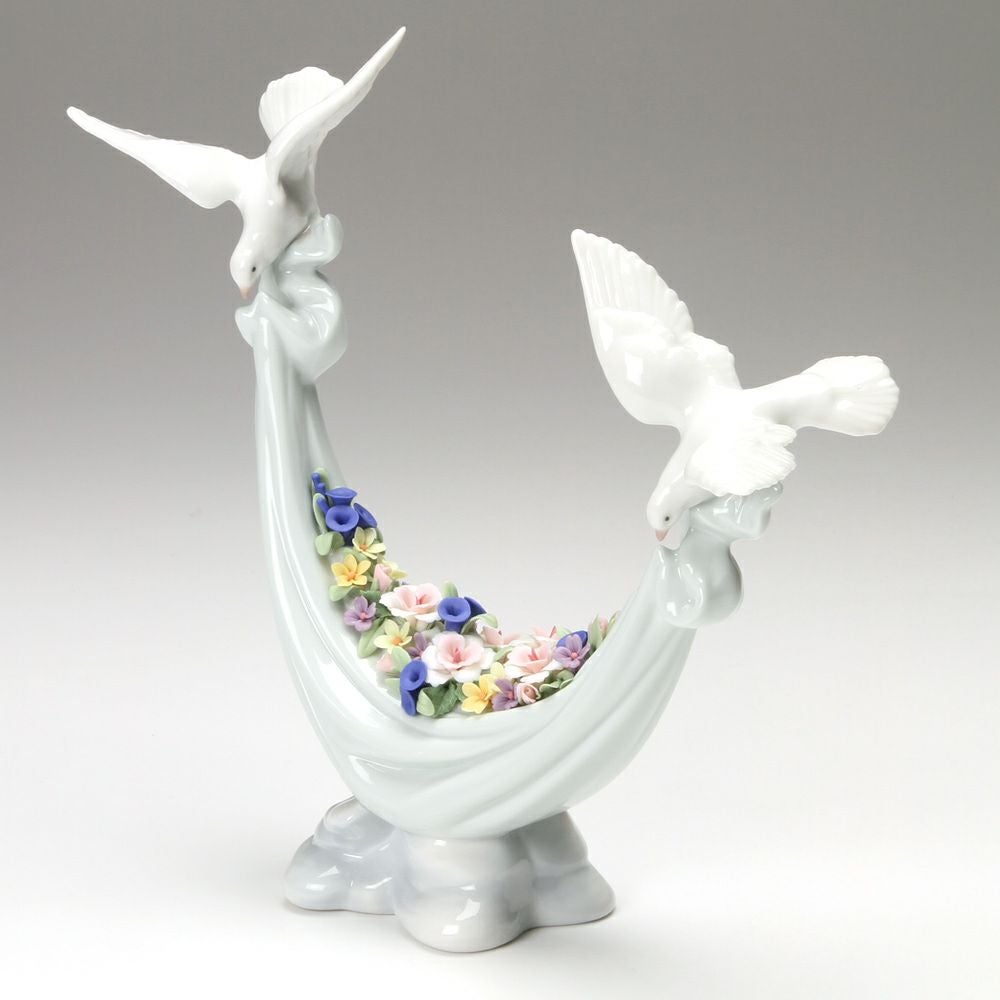 リヤドロ 平和の花かご 06579