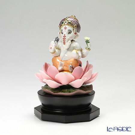 リヤドロ 蓮の上のガネーシャ 08635