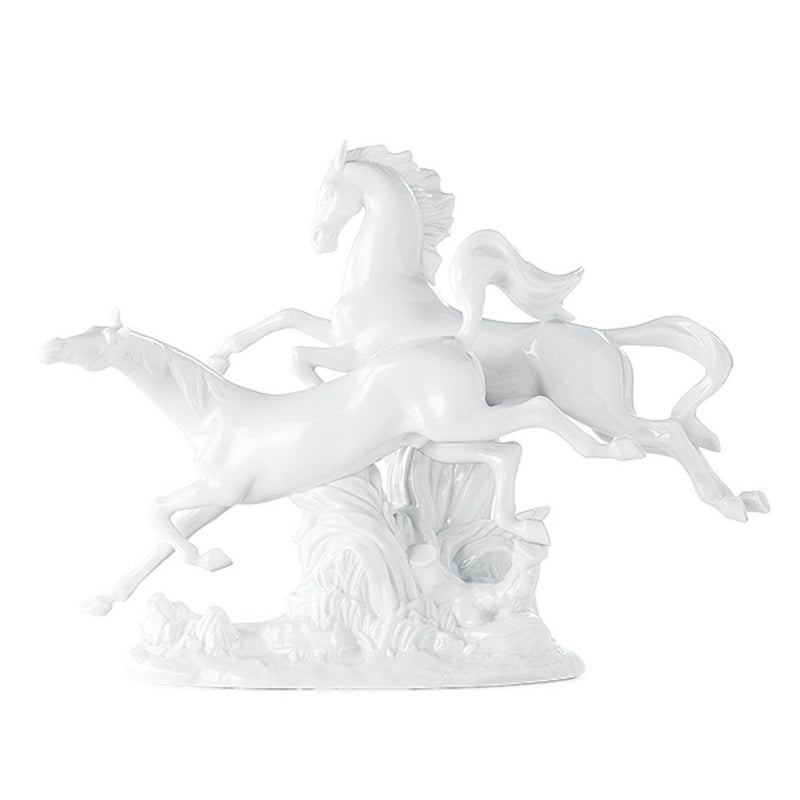 リヤドロ 駆ける馬 White 08682