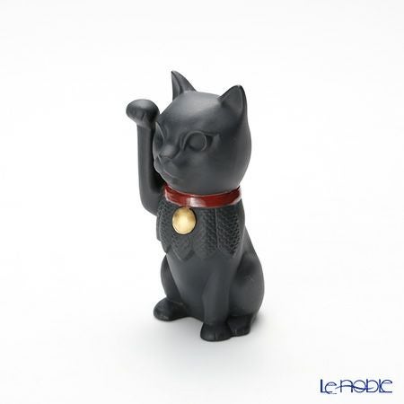 リヤドロ 招き猫 ブラック 09166