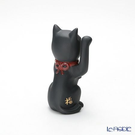 リヤドロ 招き猫 ブラック 09166