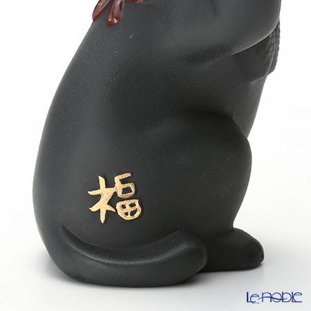 リヤドロ 招き猫 ブラック 09166