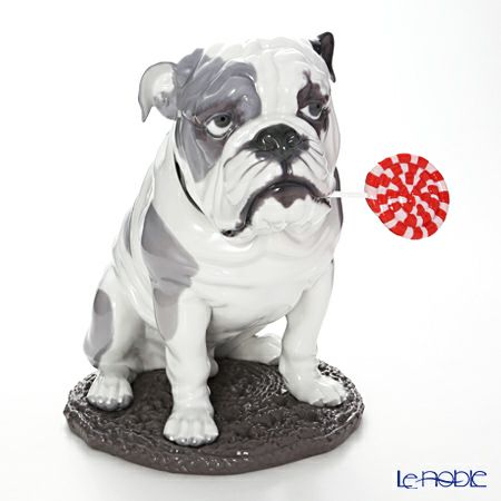 リヤドロ Bulldog with Lollipop ブルドッグとペロペロキャンディ 09234