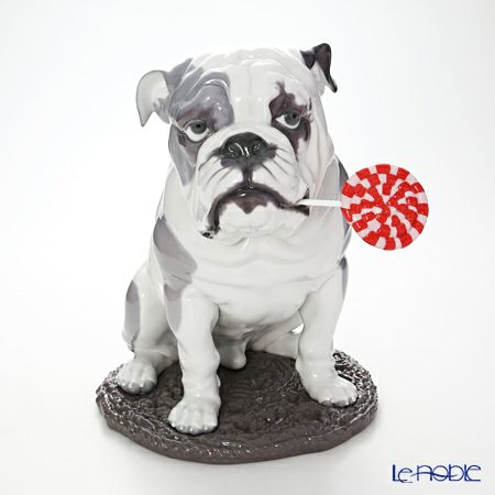 リヤドロ Bulldog with Lollipop ブルドッグとペロペロキャンディ 09234