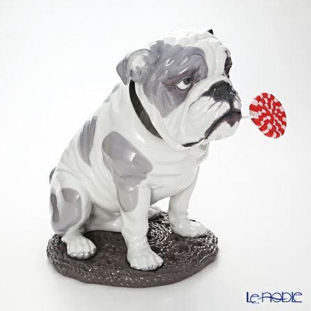 リヤドロ Bulldog with Lollipop ブルドッグとペロペロキャンディ 09234