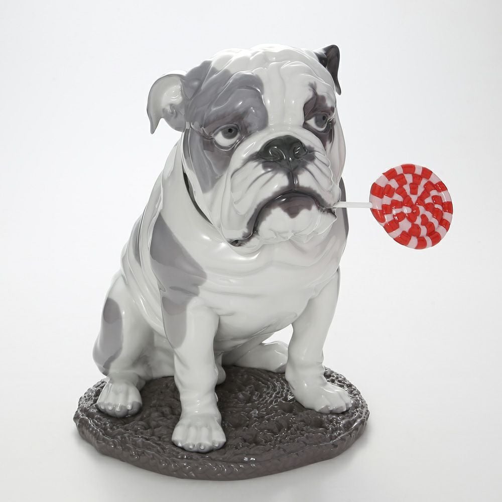 リヤドロ Bulldog with Lollipop ブルドッグとペロペロキャンディ