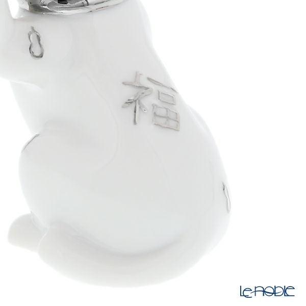 リヤドロ 招き猫 ホワイト 09283