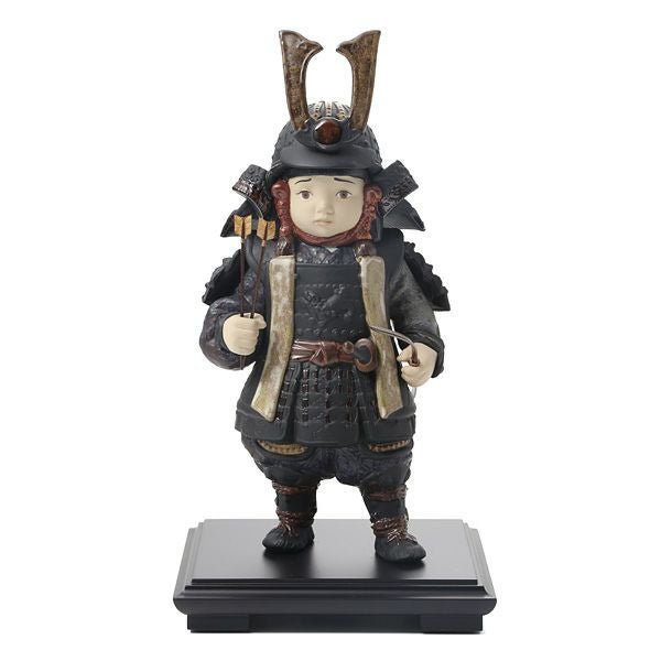 リヤドロ 若武者（陣羽織） 12559 35×20cm 固定台座付