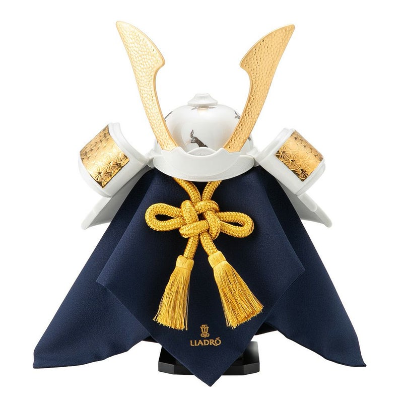 リヤドロ 兜 鯉 13052 35×27×22cm 木製台座・袱紗付