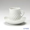 マイセン（Meissen） ホワイトレリーフ 000001／26581 モカカップ＆ソーサー