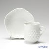 マイセン（Meissen） ホワイトレリーフ 000001／26581 モカカップ＆ソーサー