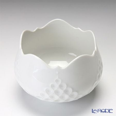 マイセン（Meissen） ホワイトレリーフ 000001／26812 シュガーボウル 高さ7cm／直径9cm