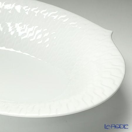 マイセン（Meissen） 波の戯れホワイト 000001／29281 オーバルディッシュ 28cm